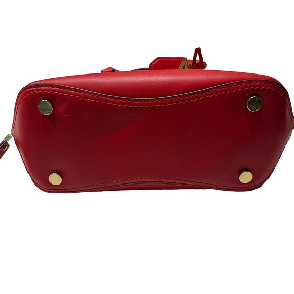 Red Leather Women’s Michael Kors Bowling Bag Jetset Medium - Picture 7 of 7